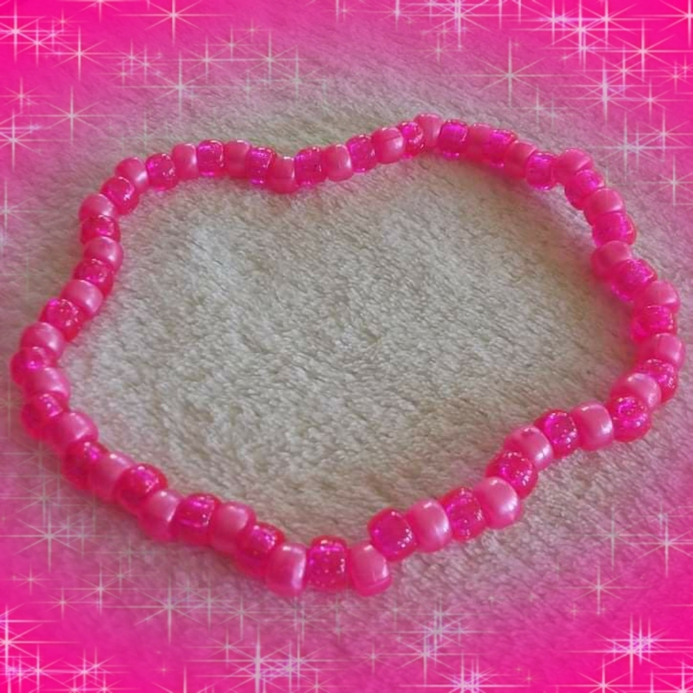 pink kandi choker